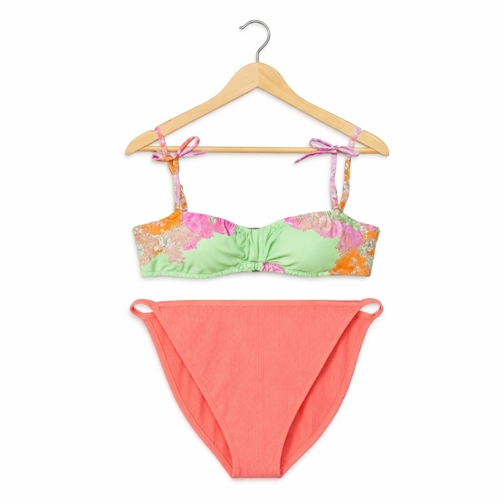 Ninety Nine Degrees Bikini Set NWT XXL Nectarine